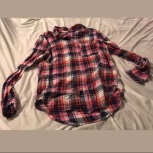 Button up plaid shirt